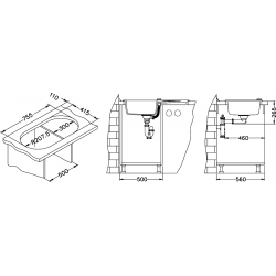 ALVEUS NIAGARA 40 zlewozmywak granitowy czarny