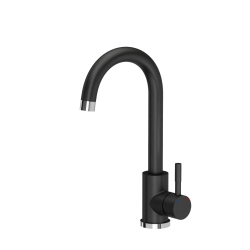 KATE stalowa bateria kuchenna black dotted