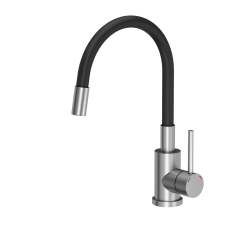 Bateria kuchenna z elastyczną wylewką MAGGIE CZARNA