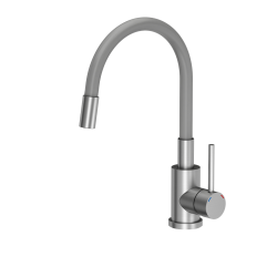 Bateria kuchenna z elastyczną wylewką MAGGIE SZARA