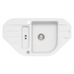 ALVEUS NIAGARA 60 zlewozmywak granitowy biały