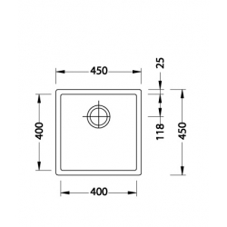 ALVEUS QUADRIX 30 zlewozmywak stalowy