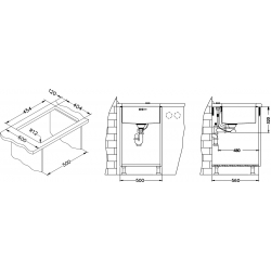 ALVEUS QUADRIX 40 zlewozmywak stalowy