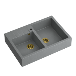 BILL 120 GraniteQ silver stone/elementy złote