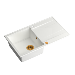 EVAN 111 GraniteQ snow white/elementy miedziane