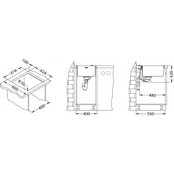 ALVEUSQUADRIX 20 zlewozmywak stalowy MONARCH miedź