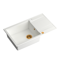 EVAN 136 XL GraniteQ snow white/elementy miedziane