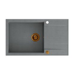 EVAN 136 XL GraniteQ silver stone/elementy miedziane