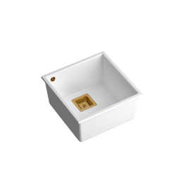 DAVID 40 GraniteQ snow white/elementy miedziane