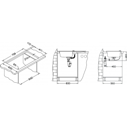 ALVEUS NIAGARA 70 zlewozmywak granitowy beżowy