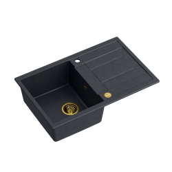 MORGAN 111 GraniteQ black diamond/elementy złote