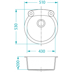 ALVEUS ROLL 10 zlewozmywak granitowy piasek (terra)