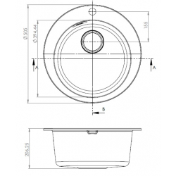ALVEUS Boogie 10 zlewozmywak granitowy czarny