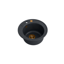 MORGAN 210 GraniteQ black diamond/elementy miedziane