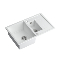 MORGAN 156 GraniteQ snow white/elementy stalowe