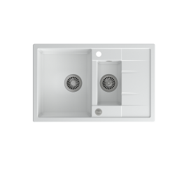 MORGAN 156 GraniteQ snow white/elementy stalowe