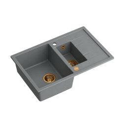 MORGAN 156 GraniteQ silver stone/elementy miedziane