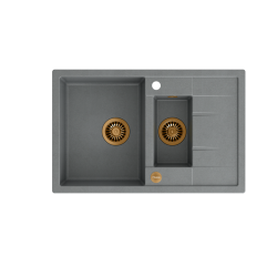 MORGAN 156 GraniteQ silver stone/elementy miedziane