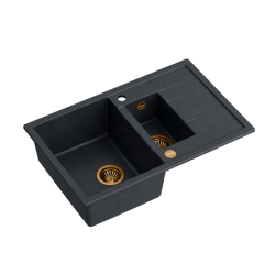 MORGAN 156 GraniteQ black diamond/elementy miedziane