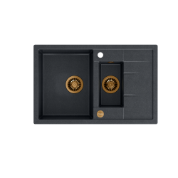 MORGAN 156 GraniteQ black diamond/elementy miedziane