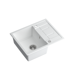 MORGAN 116 GraniteQ snow white/elementy stalowe