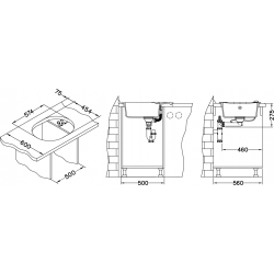 ALVEUS ROLL 40 zlewozmywak granitowy czarny