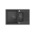 PETER 156 GraniteQ zlewozmywak granitowy black dotted (czarny) 1,5-komorowy z/o (78x50x20) z syfonem i zaślepką