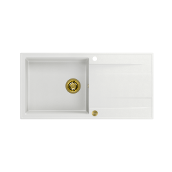 EVAN 146 XL GraniteQ snow white/elementy złote