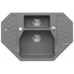 ALVEUS SENSUAL 60 zlewozmywak granitowy steel