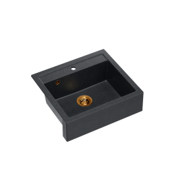 BILL 110 GraniteQ black diamond/elementy miedziane