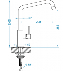 ALVEUS LIA bateria kuchenna satyna