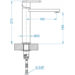 ALVEUS EMMA bateria kuchenna chrom BR szczotkowany