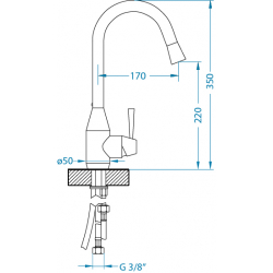 ALVEUS ARC 40 - P ND bateria kuchenna chrom