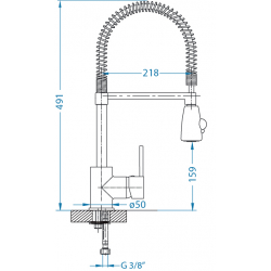 ALVEUS BILLY - S bateria kuchenna chrom