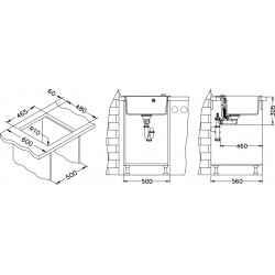 ALVEUS FORMIC 20 zlewozmywak granitowy steel