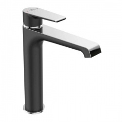 Largo - bateria umywalkowa stojąca nablatowa czarny/chrom BAH 72ND