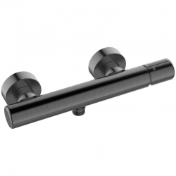 Pretto - bateria natryskowa ścienna bez zestawu natryskowego grafit BAO 940D