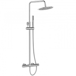 Pretto - kolumna natryskowa z baterią chrom PLP 00OB