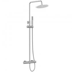 Pretto - kolumna natryskowa z baterią termostatyczną chrom PLP 00TD