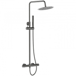 Pretto - kolumna natryskowa z baterią grafit 	PLP 10OB