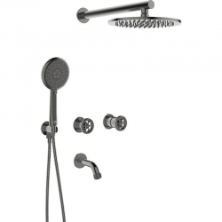 Muro - bateria wannowo-natryskowa podtynkowa z zestawem natryskowym