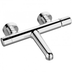 Pretto - bateria wannowa ścienna bez zestawu natryskowego chrom BAO 010D