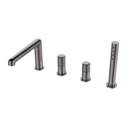 Pretto - bateria wannowa 4-otworowa grafit BAO 914D