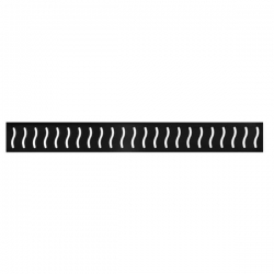 Ronda - czarny odpływ liniowy 60 cm