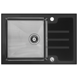 Kongo - zlewozmywak stalowy 1-komorowy z ociekaczem