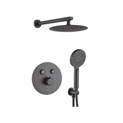 Volumo - komplet natryskowy z baterią podtynkową termostatyczną