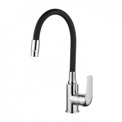 ELZA – BATERIA ZLEWOZMYWAKOWA STOJĄCA Z ELASTYCZNĄ 2-FUNKCYJNĄ WYLEWKĄ BKE 762D