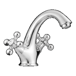 STILO – BATERIA UMYWALKOWA STOJĄCA Z KORKIEM CHROM BKI 022D