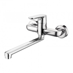 DIMA – BATERIA ZLEWOZMYWAKOWA ŚCIENNA CHROM BQD 080D