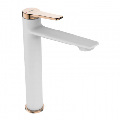 ALANIS BATERIA UMYWALKOWA WYSOKA NABLATOWA BIAŁY/RÓŻOWE ZŁOTO BQI 62ND